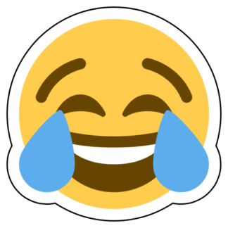 Face With Tears Of Joy Emoji Sticker